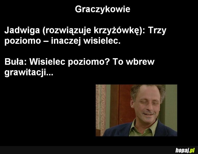 Grawitacja wpływa na krzyżówke !