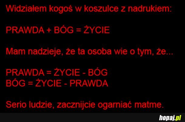 Matematyka jest prosta 