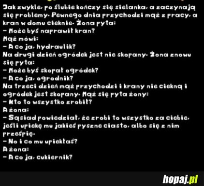 Jak zwykle po ślubie