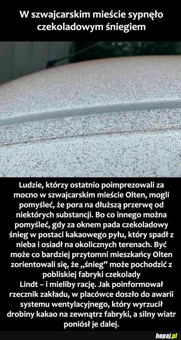 Czekoladowy śnieg