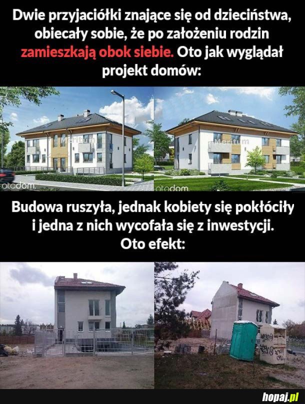 DWIE PRZYJACIÓŁKI CHCIAŁY ZAMIESZKAĆ OBOK SIEBIE, ALE W MIĘDZYCZASIE SIĘ POKŁÓCIŁY