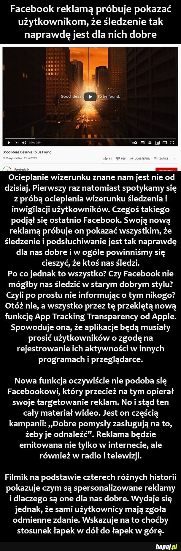 Facebook i śledzenie