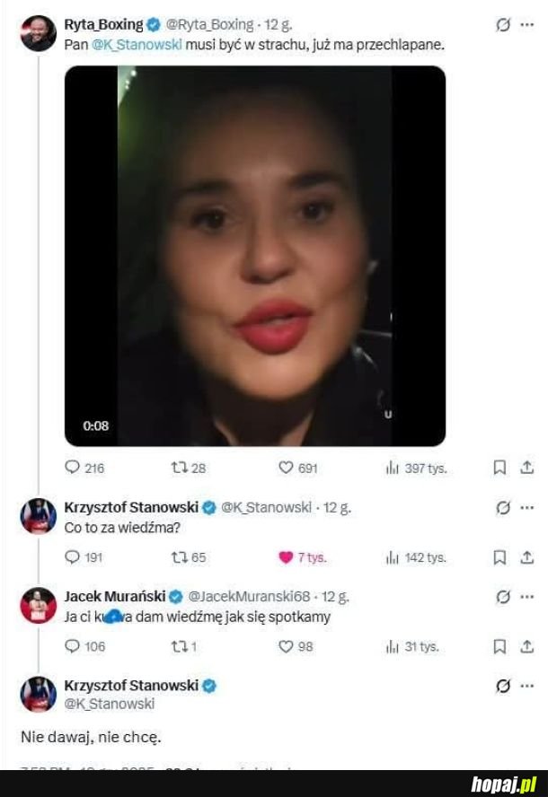 Stanowski kontratakuje