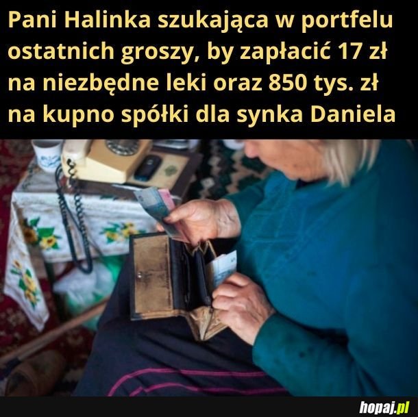 Los biednych ludzi pracy zawsze mnie porusza