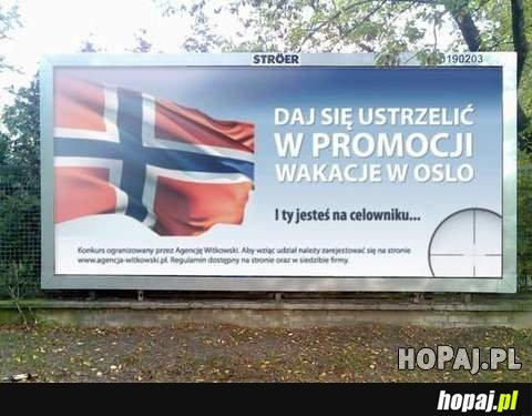 Jeszcze niedawno mogła to być dobra reklama...