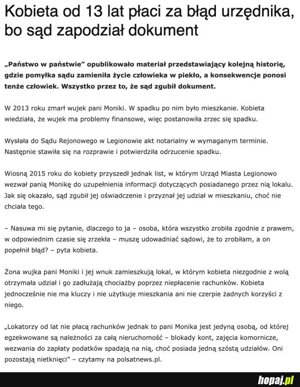 W polskich sądach po staremu