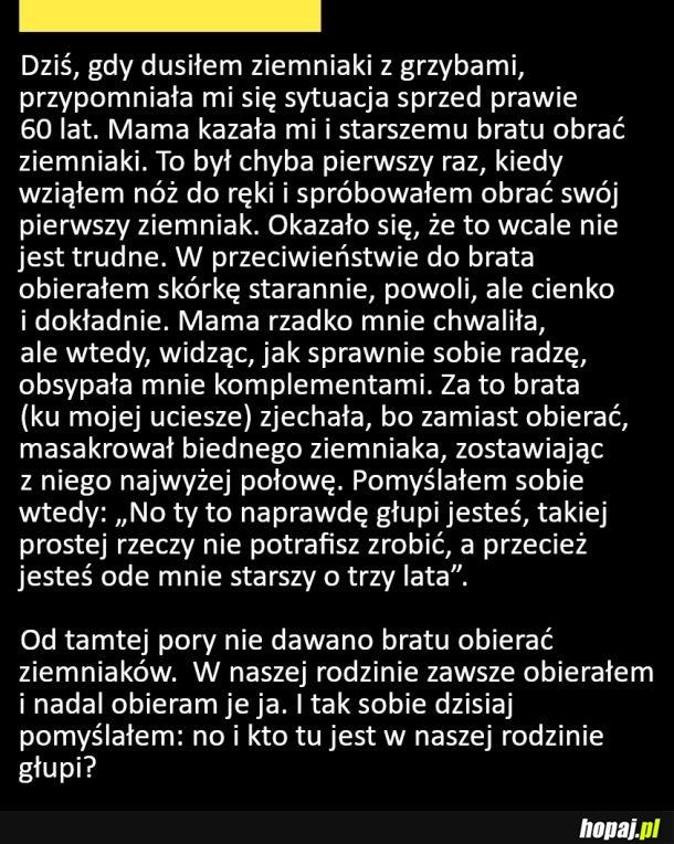 No i kto tutaj jest głupi