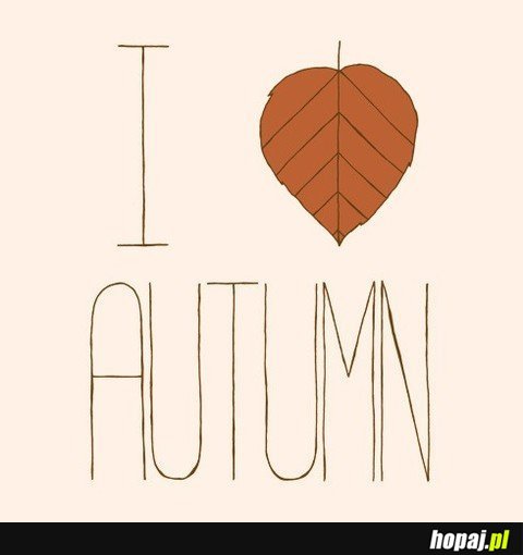 Kocham jesień!