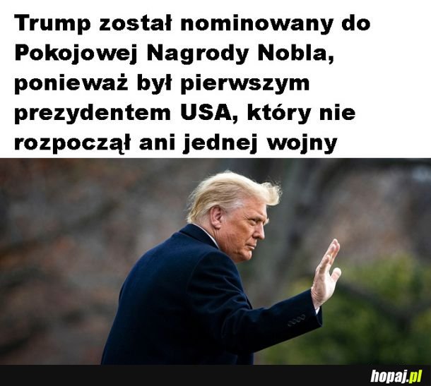 Nobel dla Trumpa