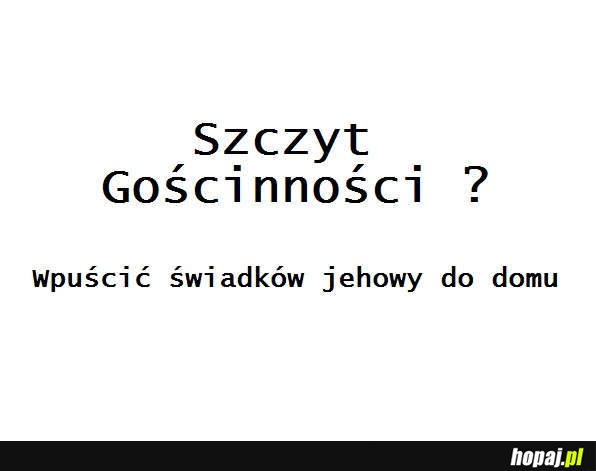 Szczyt gościnności