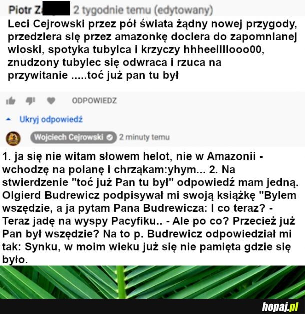 Zaorany przez podróżnika