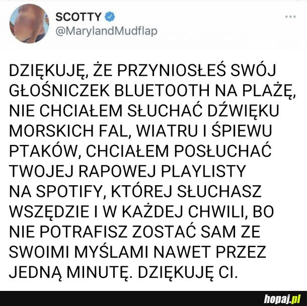 DZIĘKUJĘ W IMIENIU WSPÓŁPLAŻOWICZÓW