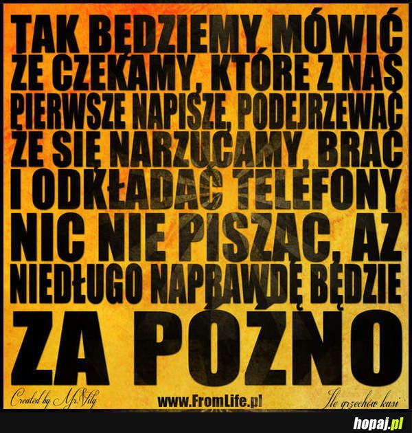 Za późno