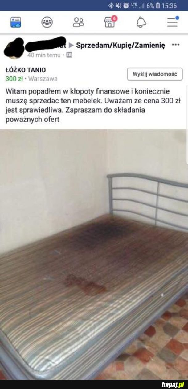 Tanie łóżko 