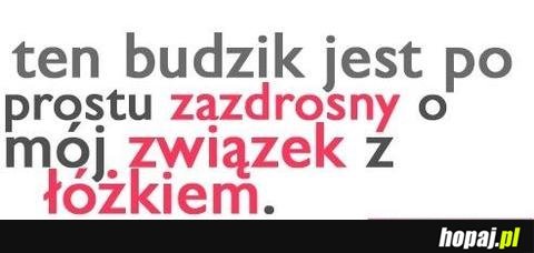 Ten budzik jest zazdrosny