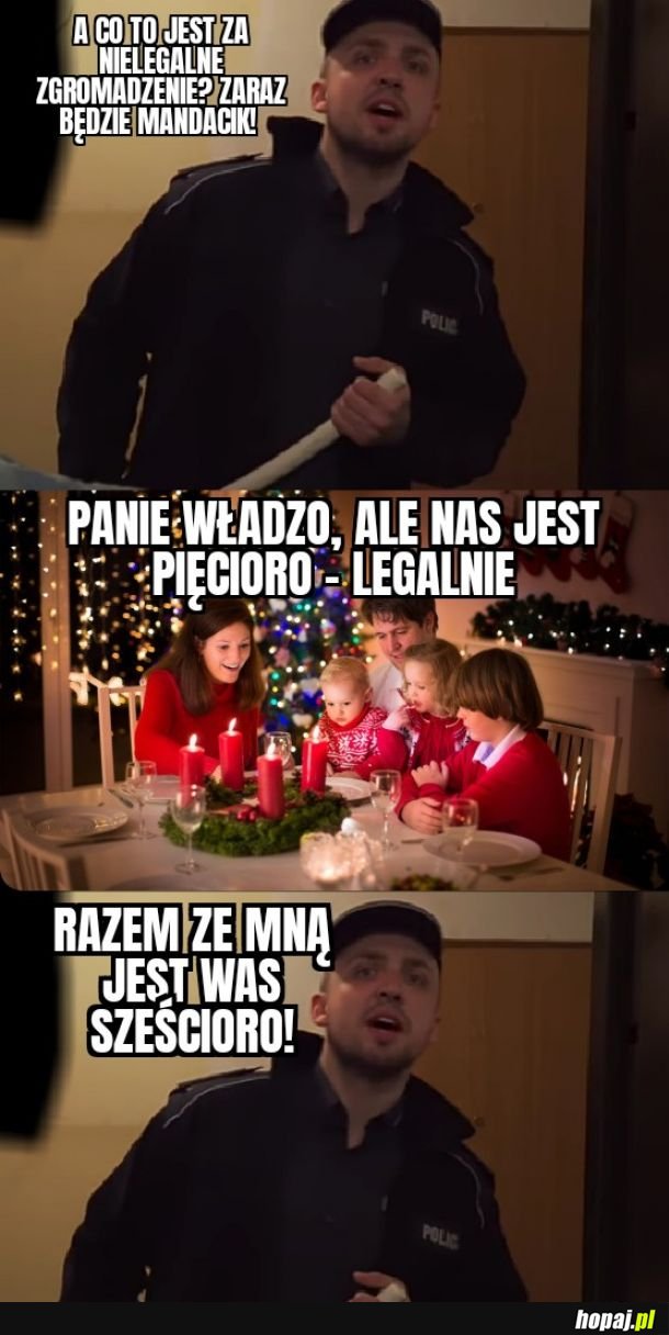 Nielegalne zgromadzenie w wigilię