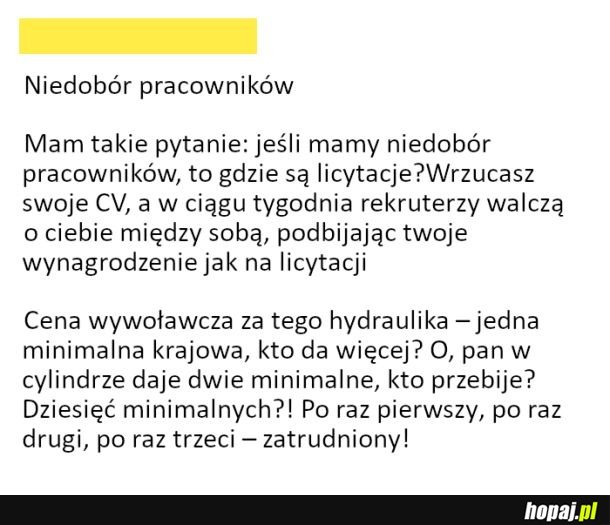 Niedobór pracowników