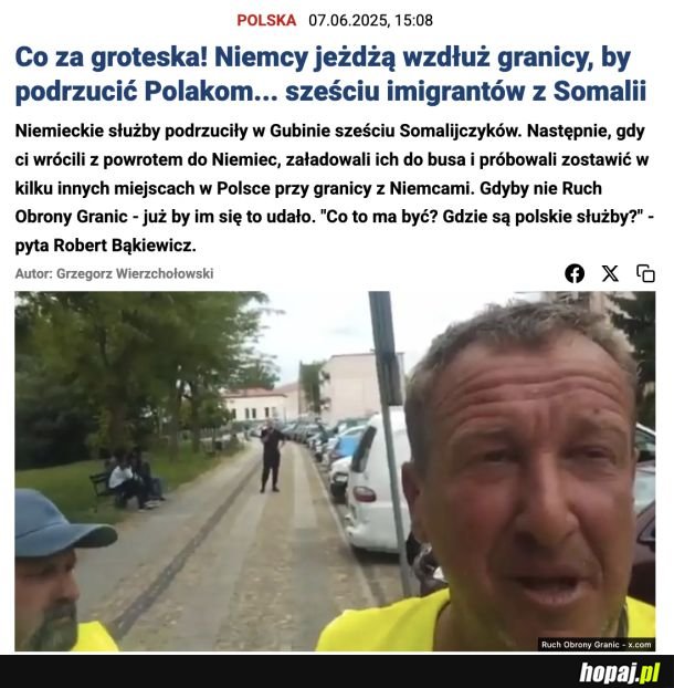 Niemcy jeżdżą wzdłuż granicy i podrzucają imigrantów