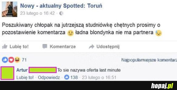 KTOŚ CHĘTNY?