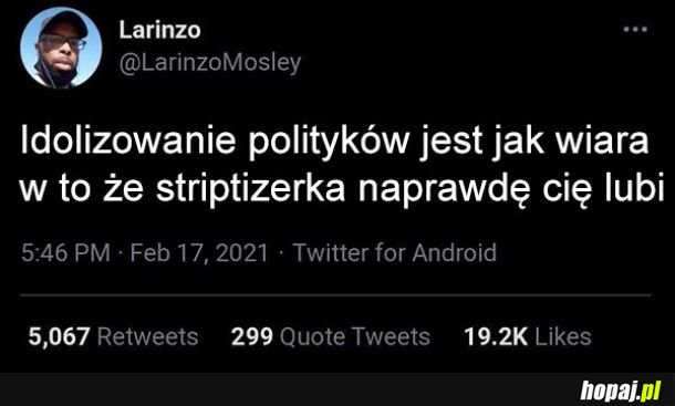 Wiara w polityków