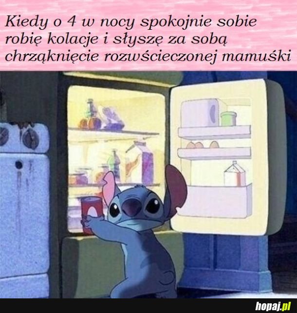 Ja tylko sprawdzam, czy żarówka w lodówce dalej działa