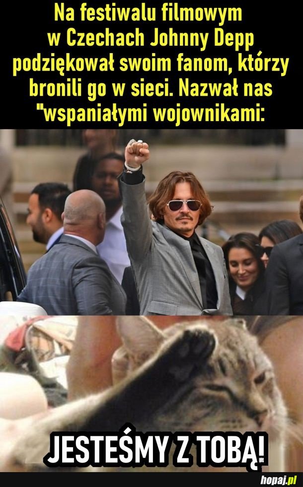 Johnny Depp podziękował fanom