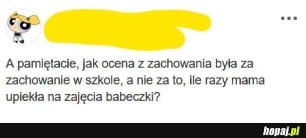 Ocena z zachowania.