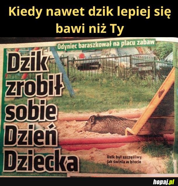 To tylko dlatego, że ustawiłem poprzeczkę bardzo nisko
