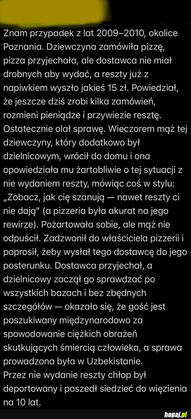 Dopadła go sprawiedliwość w najmniej oczekiwanym momencie