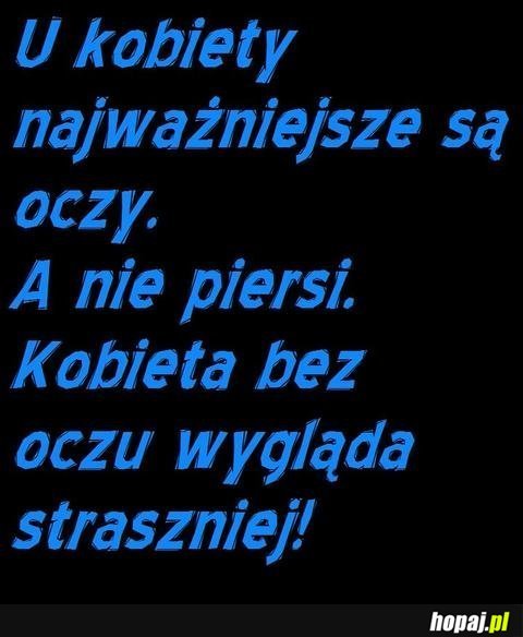 U kobiet najważniejsze są oczy