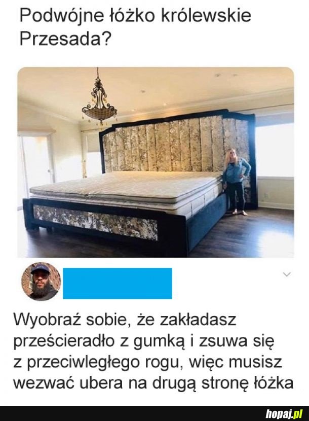 Mam pokój wielkości tego łóżka