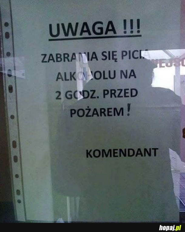 Harmonogoram pożarów