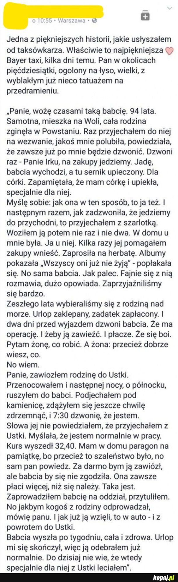 Jedna z najpiękniejszych historii