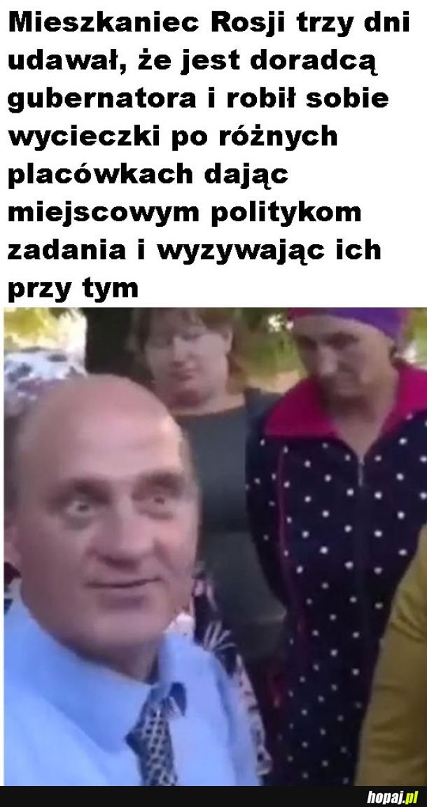 Udawał gubernatora