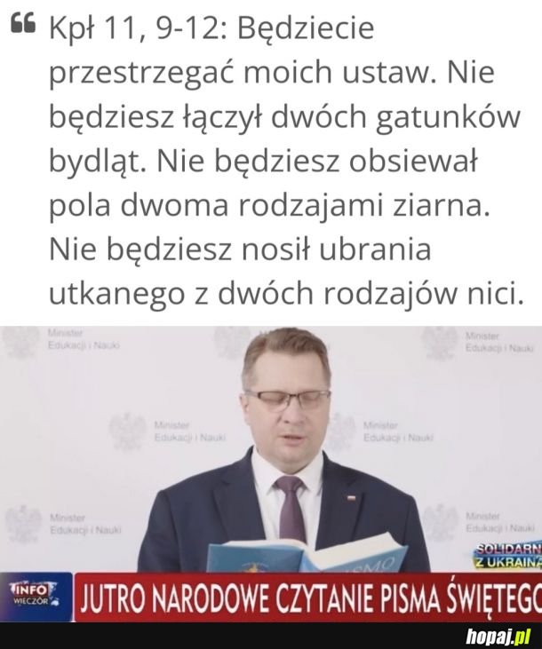 Chodzenie w ubraniach z bawełny i poliestru to GRZECH
