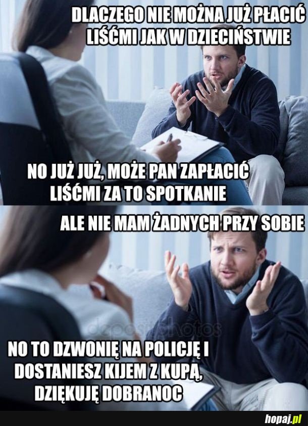 Płacenie liśćmi