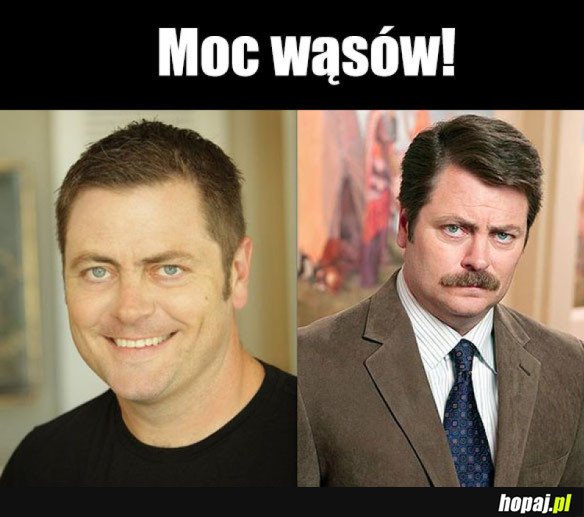 WĄSY WIELE ZMIENIAJĄ