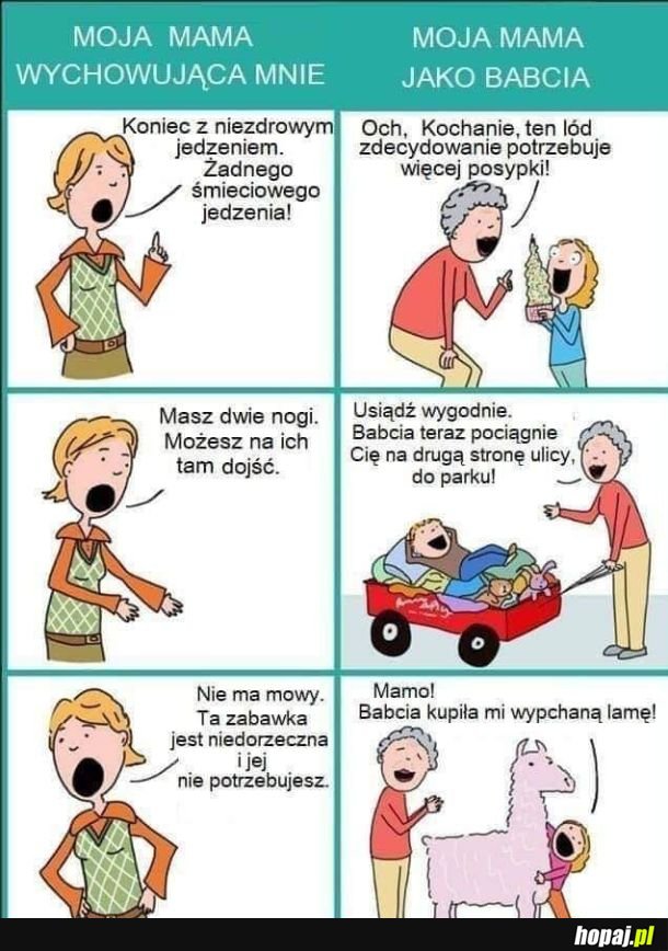  Mama vs babcia