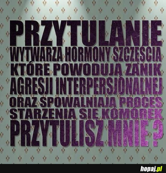 Przytulanie wytwarza hormony szczęścia