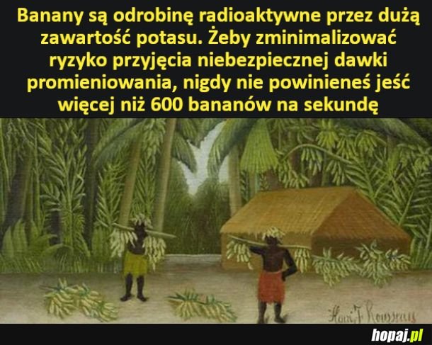 Radioaktywne banany