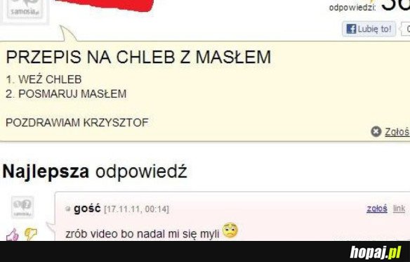 PRZEPIS NA CHLEB