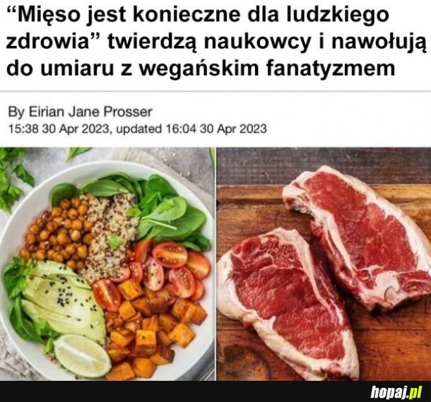 Mięso konieczne dla ludzkiego zdrowia