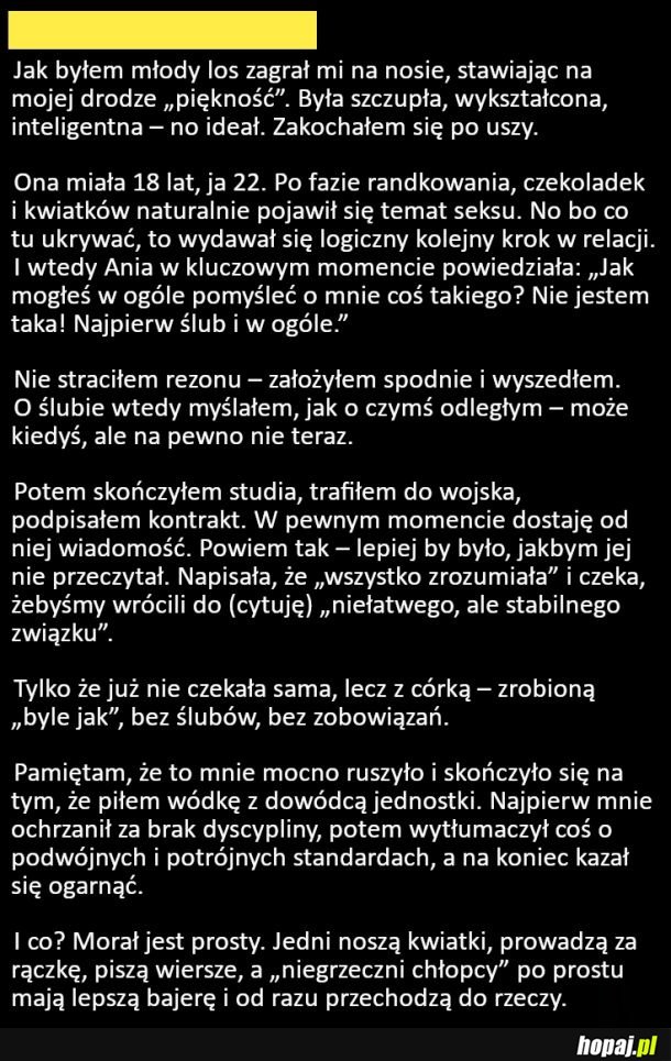 Historia z morałem