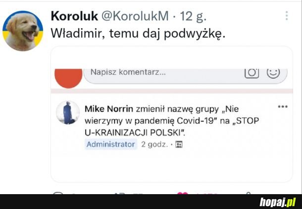 Zasłużył sobie