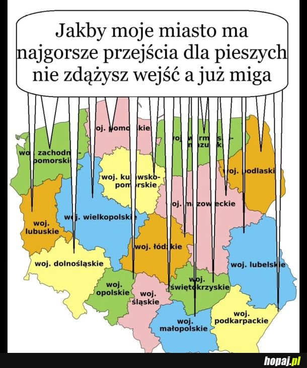 Najgorsze przejścia dal pieszych