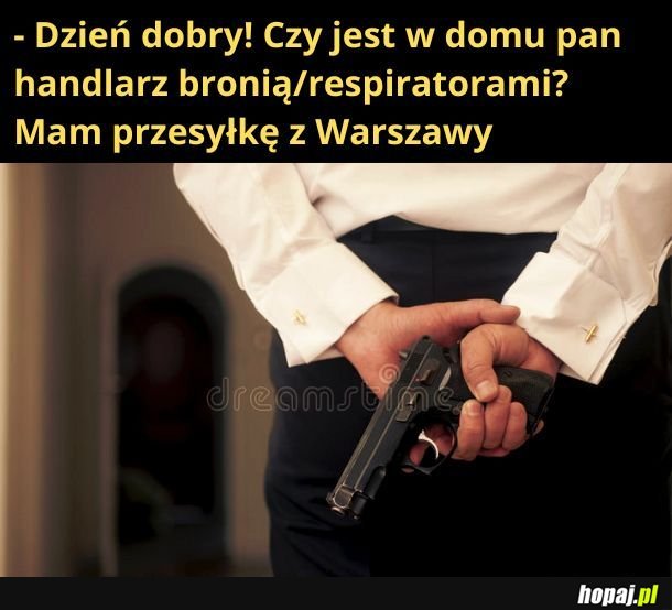 Handlarz bronią/respiratorami