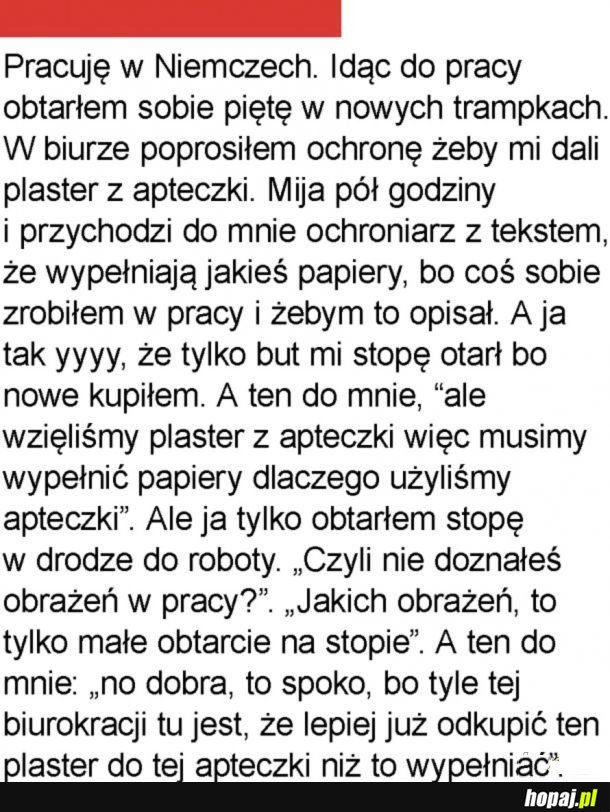 Wszystko musi zostać udokumentowane