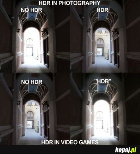 HDR w fotografi, a grach