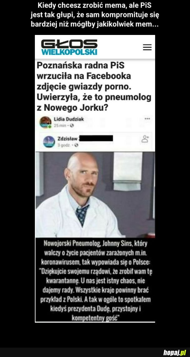 Ich się już nawet wyśmiać nie da...