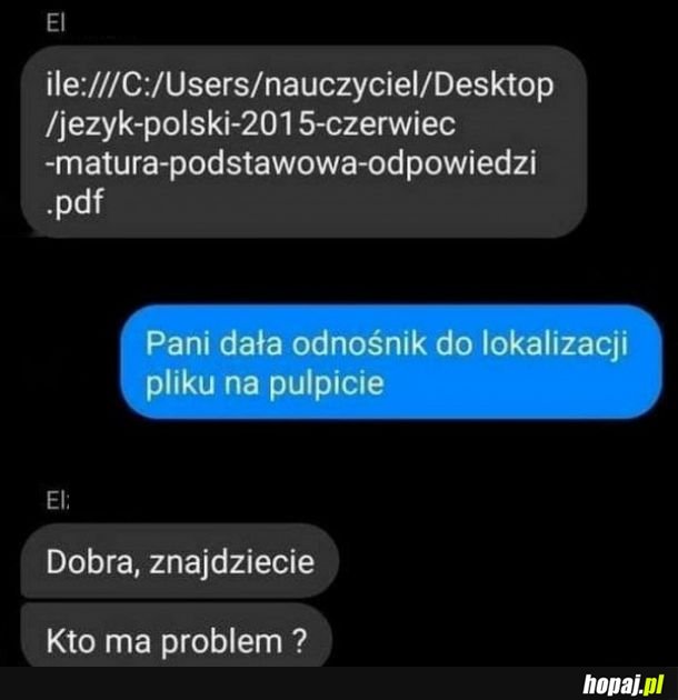 Kto ma problem?